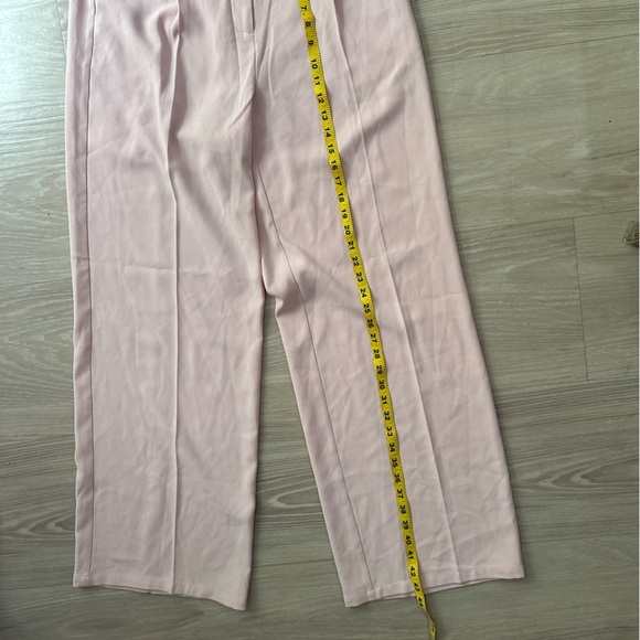 ASOS Selected Femme Pink Wide-Leg Women's Pants - Picture 8 of 8